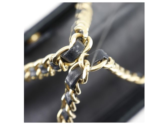 Borsa Tote in Jersey Nero con Catena Chanel - vista 5