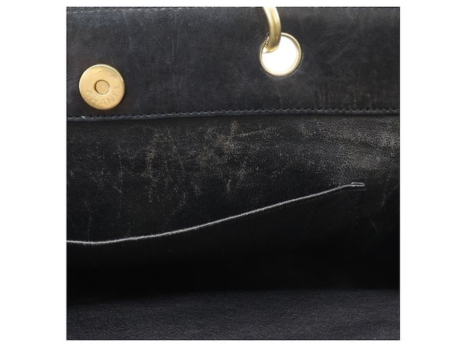 Borsa Tote in Jersey Nero con Catena Chanel - vista 9