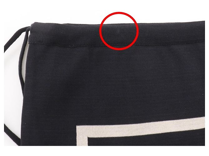 Zaino in cotone nero Chanel - vista 8