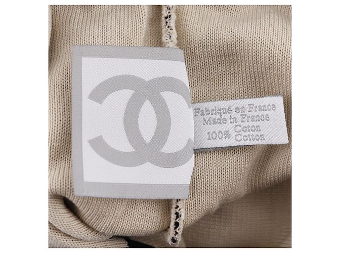 Zaino in cotone nero Chanel - vista 9