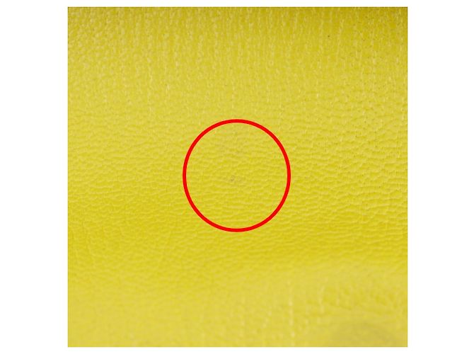 Borsa Clutch Opry di Hermès in Pelle di Capra Gialla Giallo - vista 13