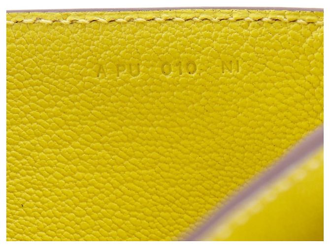Borsa Clutch Opry di Hermès in Pelle di Capra Gialla Giallo - vista 18