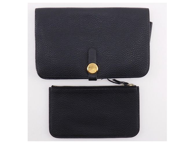 Portafoglio Lungo Dogon GM di Hermès Nero - vista 19