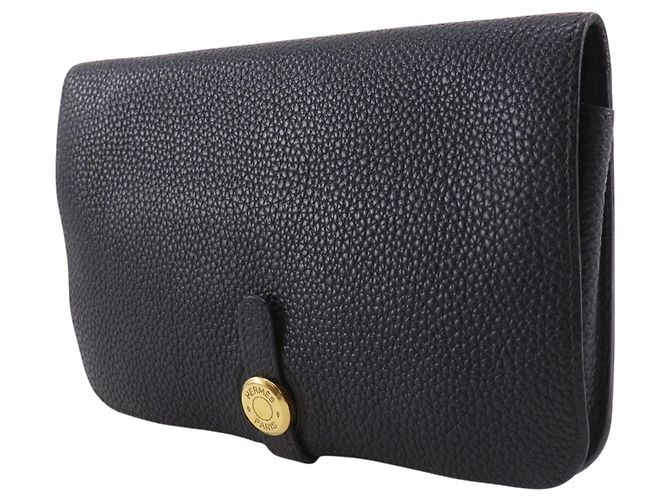 Portafoglio Lungo Dogon GM di Hermès Nero - vista 2