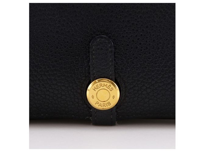 Portafoglio Lungo Dogon GM di Hermès Nero - vista 8