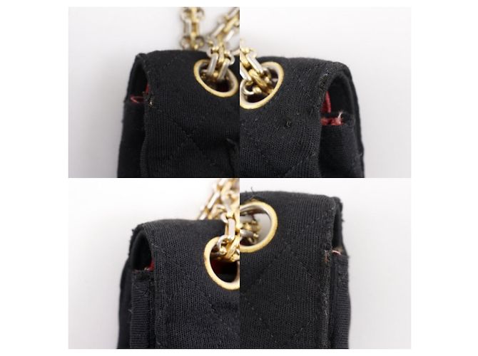 Bolsa de ombro preta com corrente Chanel Preto - vista 10