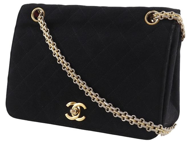 Bolsa de ombro preta com corrente Chanel Preto - vista 2