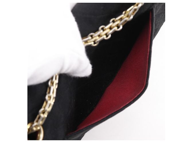 Bolsa de ombro preta com corrente Chanel Preto - vista 8