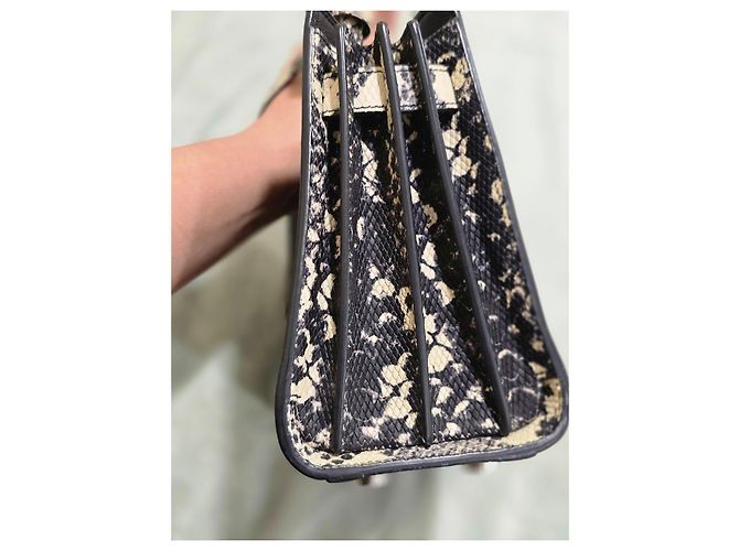 Borsa Saint Laurent Sac de Jour Nera Pelle Serpente Nero Stampa python - vista 9