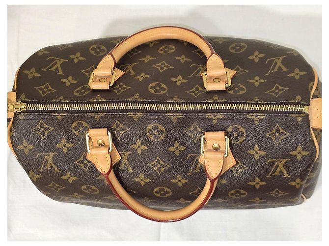 Borsa Louis Vuitton Speedy 30 Monogram Marrone Monogramma - vista 11