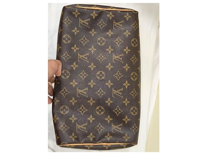Borsa Louis Vuitton Speedy 30 Monogram Marrone Monogramma - vista 12