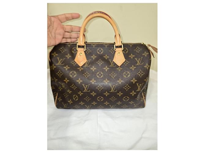 Borsa Louis Vuitton Speedy 30 Monogram Marrone Monogramma - vista 2