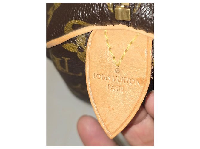 Borsa Louis Vuitton Speedy 30 Monogram Marrone Monogramma - vista 6