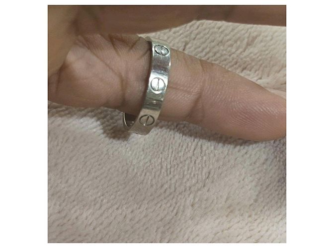 Anello Cartier Love in Oro Bianco - vista 6