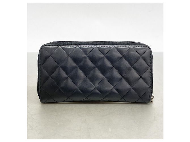 Chanel Cambon Langbörse aus Lammleder mit Lackfinish Schwarz - Ansicht 10