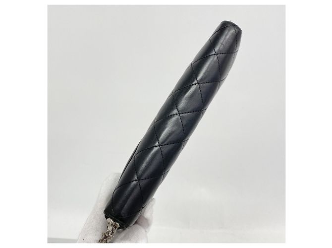 Chanel Cambon Langbörse aus Lammleder mit Lackfinish Schwarz - Ansicht 3
