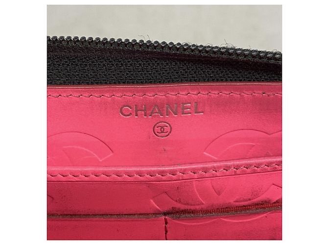 Chanel Cambon Langbörse aus Lammleder mit Lackfinish Schwarz - Ansicht 5
