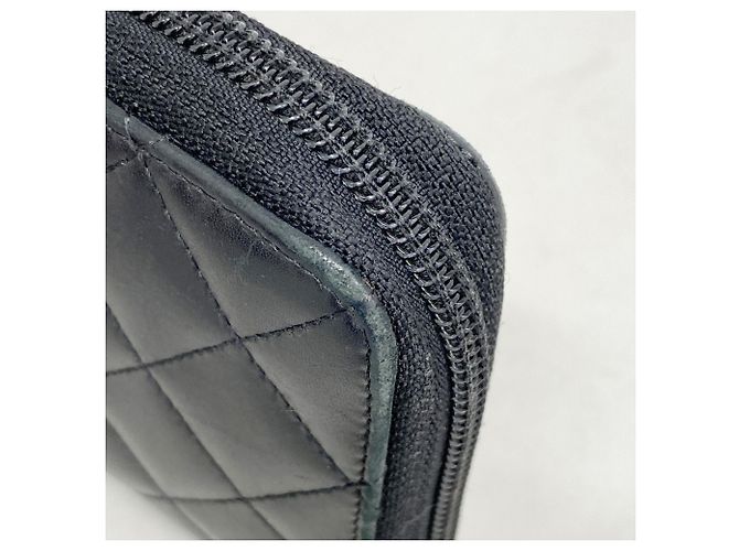 Chanel Cambon Langbörse aus Lammleder mit Lackfinish Schwarz - Ansicht 6