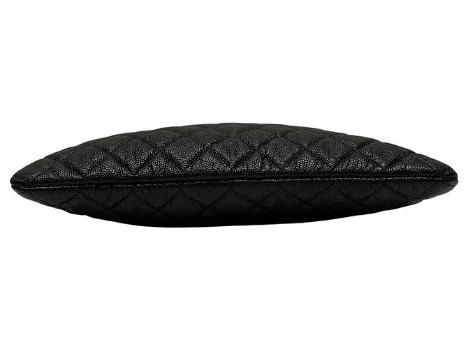 Borsa Clutch in Pelle Caviar Chanel Boy Nero - vista 3