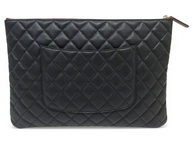 Timeless NUOVO BORSO CHANEL POCHETTE CLASSICA IN PELLE CAVIAR QUILT A82545 - vista 2