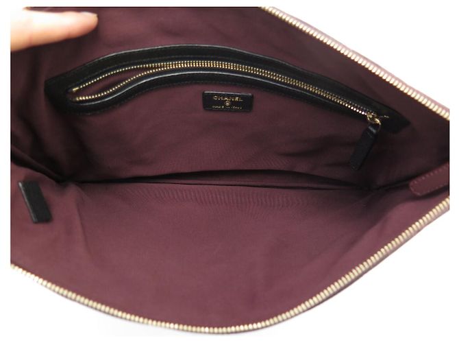 Timeless NUOVO BORSO CHANEL POCHETTE CLASSICA IN PELLE CAVIAR QUILT A82545 - vista 7