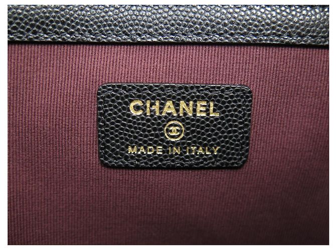 Timeless NUOVO BORSO CHANEL POCHETTE CLASSICA IN PELLE CAVIAR QUILT A82545 - vista 8