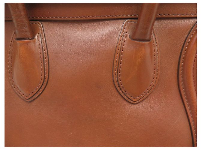 Céline BORSO A MANO CELINE LUGGAGE MEDIO IN PELLE MARRONE - vista 15
