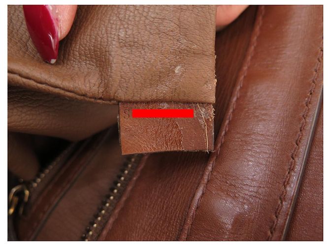 Céline BORSO A MANO CELINE LUGGAGE MEDIO IN PELLE MARRONE - vista 17