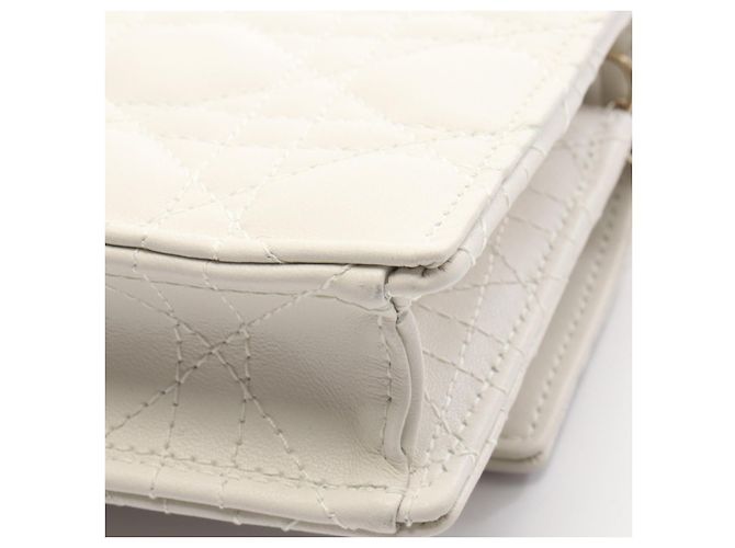 Borsa a spalla in pelle My Dior con catena - vista 6