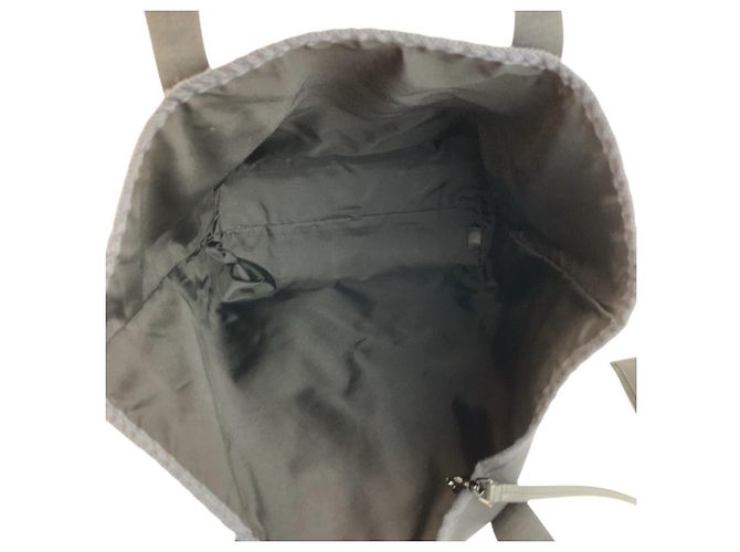 Céline Sac cabas vertical en toile Celine Noir - vue 8