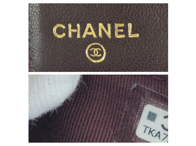 Billetera compacta de piel de cordero matelassé Chanel Negro - vista 5