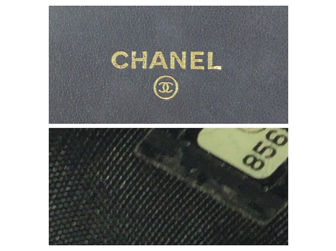 Chanel Vintage Kaviarhaut Compact Wallet Schwarz - Ansicht 5