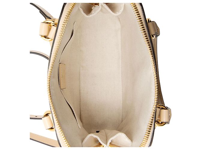Gucci Leder Horsebit 1955 Mini-Handtasche Braun Beige - Ansicht 7