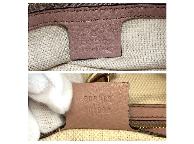 Gucci Soho Leder Schultertasche mit Kette Pink - Ansicht 3