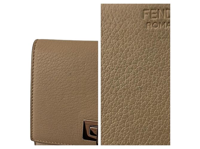 Fendi Leder Selleria Peekaboo Geldbörse - Ansicht 9