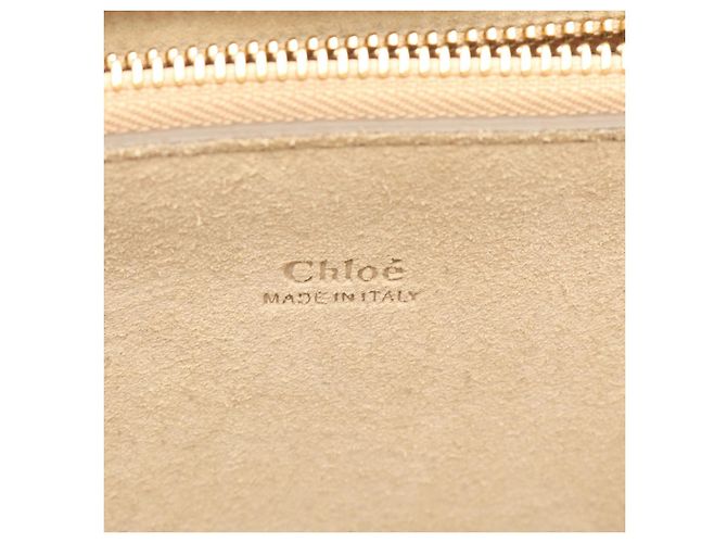 Chloé Bolso de cuero de ante Chloe Pixie beige - vista 2