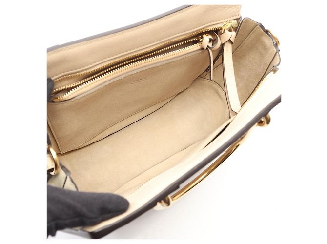 Chloé Bolso de cuero de ante Chloe Pixie beige - vista 7