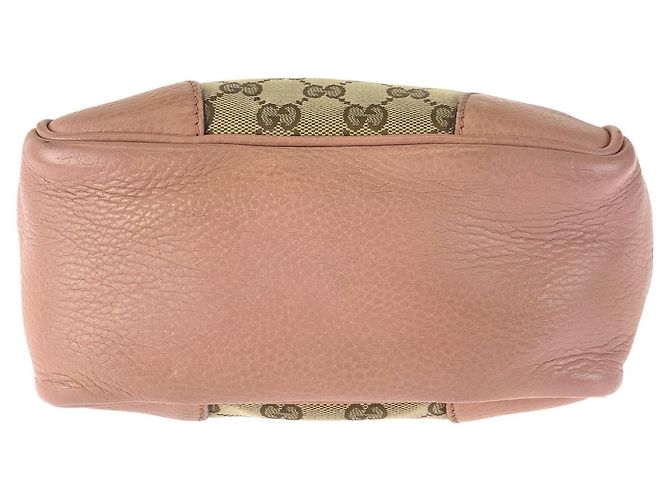 Gucci GG Canvas Leder Tragetasche Braun Beige - Ansicht 10