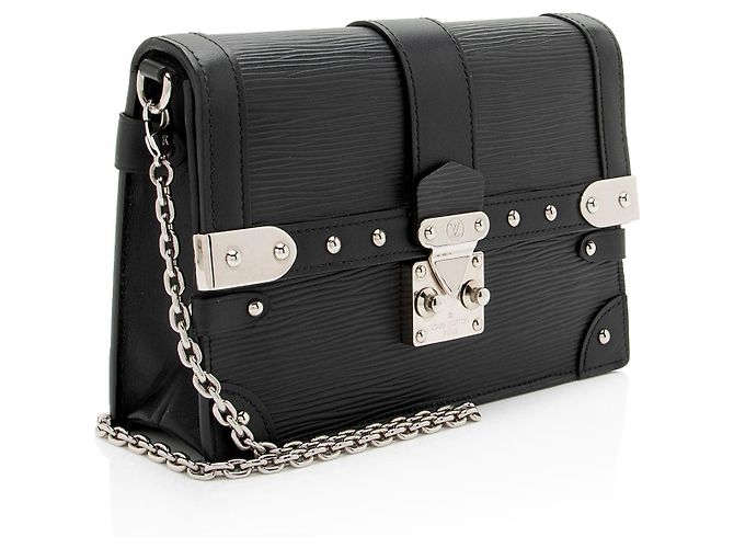 Billetera de Cadena en Cuero Epi Louis Vuitton Negro - vista 2