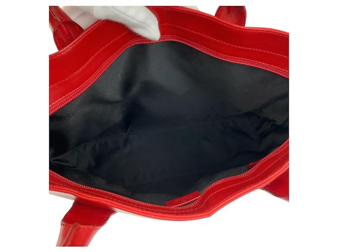Gucci GG Canvas Leder Tragetasche Rot - Ansicht 9