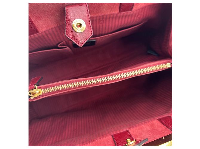 Fendi Lederhandtasche Rot Bordeaux - Ansicht 5