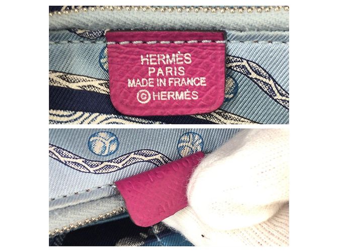 Hermès Portafoglio Hermes Azap Long Silk'in Rosa - vista 5