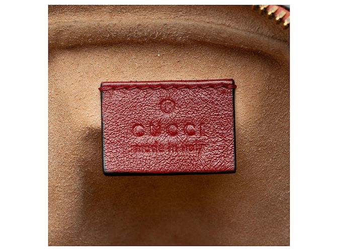 Bolso de hombro rectangular mini GG Marmont de cuero Matelassé Gucci Roja - vista 8