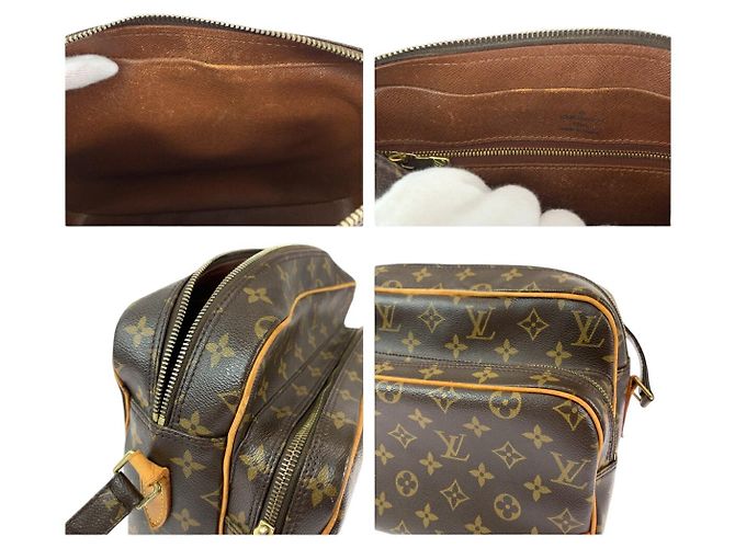 Borsa a Spalla Monogram Nile di Louis Vuitton Marrone - vista 6