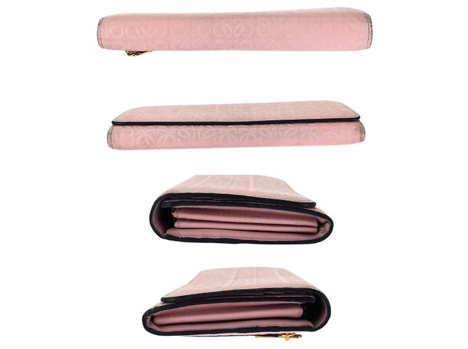 Portafoglio lungo in pelle Anagram Loewe Rosa - vista 10