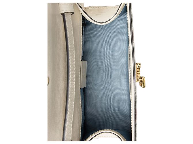 Gucci Leder Valentinstag Sylvie Mini Handtasche Blau - Ansicht 7