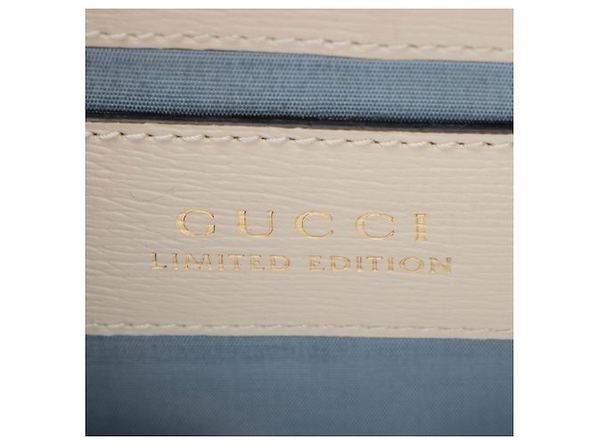 Gucci Leder Valentinstag Sylvie Mini Handtasche Blau - Ansicht 9