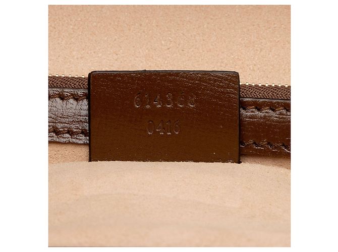Borsa a tracolla Gucci GG Supreme Clasp Marrone Beige - vista 6