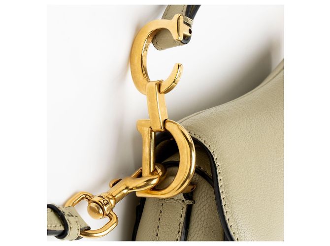 Sac Micro Saddle en Peau de Chèvre Dior Vert - vue 10