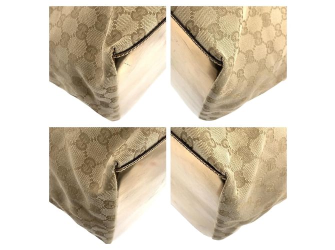 Bolsa tote Sherry Line em lona GG da Gucci Marrom Bege - vista 4